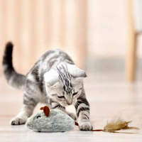 Jouet pour animaux de compagnie pour le divertissement quotidien, satisfaire aux besoins naturels d'instinct de prédateur, souris en peluche pour chat, pour l'élevage moderne des chats d'intérieur