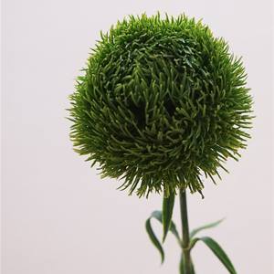 Premium Artificial suave decoración verde pompón Dianthus moderno Hotel arreglos florales para boda MESA DE Navidad para Pascua - Product Image 5