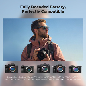 Batterie d'appareil photo K&F Concept 2520mAh pour <span class=keywords><strong>Sony</strong></span> NP-FZ100, lot de 2 batteries, compatibilité totale, charge directe Type-C, indicateur LED - Product Image 4
