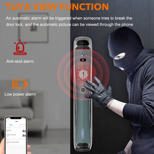 Cerradura de Puerta con Reconocimiento Facial, Escáner Biométrico de Huellas Dactilares Totalmente Automático, Escáner Ocular, Cerradura de Puerta Inteligente con Cámara - Product Image 4