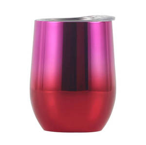 Vaso con Aislamiento de Acero Inoxidable, Vaso Aislado para Vino, Vaso Aislado para Cerveza, Vaso con Forma de U para Huevos, Vaso para Huevos de 12 oz - Product Image 4