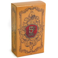 Cartes de divination personnalisées imprimées avec guide, style Tarot à bords dorés, jeu d'oracle à coins carrés, emballage plat, vente en gros pour psychiques