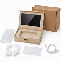 Kit de protection pour boîtier vidéo LCD avec film protecteur d'écran, coins en mousse, sac à bulles et carton d'expédition