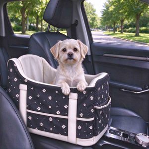 Asiento elevador para perros pequeños para consola central de coche, cama portátil para mascotas, transportín de seguridad para viajes al aire libre - Product Image 3