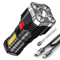 Lampe Torche Tactique Haute Puissance 1000 Lumens Étanche XHP90 Rechargeable à LED