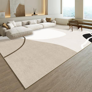 Alfombra Nórdica Abstracta Rectangular Color Crema, Imitación de Cachemira, para Sala de Estar, Dormitorio, 80x120 cm - Product Image 2