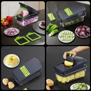 BPA Free Manual Multifunctional Kitchen <b>Tools</b> Onion Slicer 15-Piece Vegetable Cutter Shredder <b>Hand</b> Graters Fruit Chopper 2025 - Product Image 4