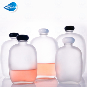 4oz 7oz 8oz 16oz 350ml Verre vide mat clair Jus de lait bouteille de whisky bouteille de boisson en verre avec vis <span class=keywords><strong>Capc</strong></span> - Product Image 1