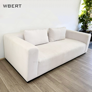 WBERT Usine Élégant Bois Massif Maddox Modulaire Canapé-Chaise Sectionnel Personnalisable Forme Spéciale Carré Élégant Décor Éponge - Product Image 4