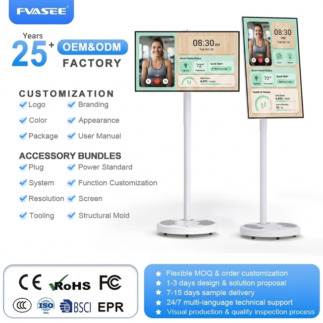 32 Android 15 Smart Tv Portable Monitor Screen Smart Interactive Displays Tablet Touch Screens Smart Movable for Restaurant