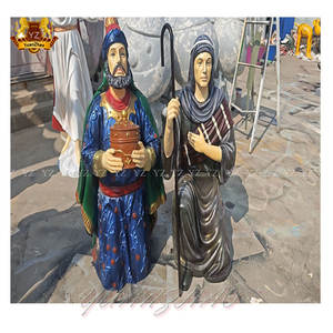 ชุดตกแต่งคริสต์มาสพระเยซูเด็กแรกเกิด ขนาดเท่าคนจริง รูปปั้นพระเยซู งานศิลปะทางศาสนา ทำจากไฟเบอร์กลาสและเรซิ่น - Product Image 2