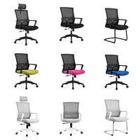 Chaise de bureau moderne à dossier moyen Noel, certifiée BIFMA, ergonomique, pour personnel et ordinateur, Sillas De Oficina