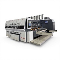 Unité de rainurage automatique et unité de découpe rotative séparées, équipement d'impression flexographique, machine à empiler vibrante