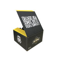 Tuck top emballage textile pliable facile carton auto-verrouillage fond en papier ivoire emballage boîte pour chapeau de baseball