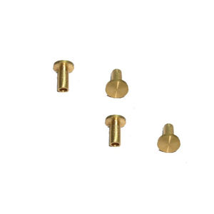 Washers cılarla RoHS sertifikalı katı pirinç perçinler-deri zanaat/otomotiv sabitleme için altın kaplama çelik çekirdek düz kafa perçinler - Product Image 5