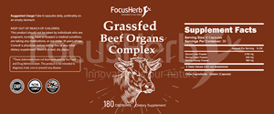 FocusHerb alta calidad hígado de res corazón hierba alimentado carne riñón mezcla cápsula - Product Image 5