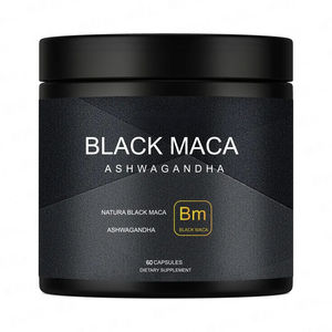 Cápsulas de extracto de Ashwagandha de raíz de Maca negra de grado alimenticio OEM que mejoran la energía, ingredientes activos vitamínicos, suplementos de hierbas para - Product Image 1