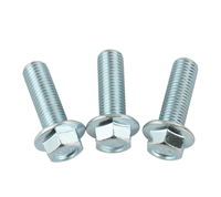 Sekrup kepala Hex baja GB5787 kekuatan tinggi baut berlapis seng benang penuh untuk konstruksi dan pengencang mesin