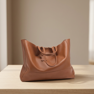 Sacs à main en cuir véritable légers pour femmes, fermeture à glissière, imperméables, écologiques, durables, grande capacité, bandoulière - Product Image 5
