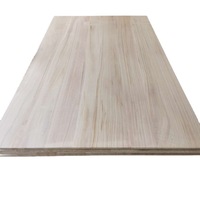 Lembaran Kayu Paulownia Solid Grade AA 4x8 18mm, Papan Paulownia Ringan dengan Sambungan Tepi untuk Inti Snowboard dan Papan Selancar