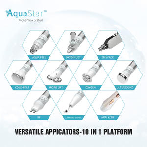 Appareil de beauté facial Aqua Star 10 en 1, équipement facial professionnel, peeling au diamant, nettoyage du visage, appareil de soin du visage hydro - Product Image 5