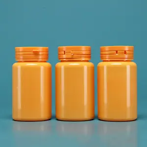 Diskon besar botol Vitamin kapsul pil HDPE plastik 150ml 200ml kustom dengan tutup