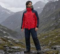 Unisex Softshell Rollkragen-Segeljacke und Latzhose Set Wasserdicht Winddicht Atmungsaktiv Robust Reißfest Winter Offshore