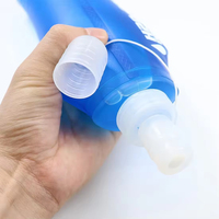 Bouteille d'eau pliable en silicone TPU PP souple pour la course à pied, le cyclisme, le marathon tout-terrain