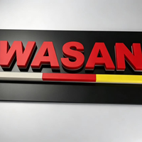 Enseigne LED 3D personnalisée, écologique, résistante à l'eau, avec logo pour les devantures de magasins, avec décoration rétroéclairée en acrylique
