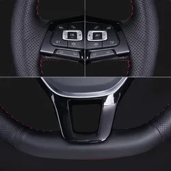 Coprivolante In Pelle MEWANT Per Peugeot 206 E 206 SW (2001-2009) - Design Classico, Senza Rigonfiamenti - 4