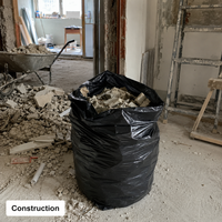 Sacs poubelles industriels transparents TIANFENG résistants aux déchirures, en LDPE épais, très résistants, 50g, pour usage domestique et nettoyage d'entrepôts