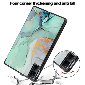 Trifold Capa De Couro Caso com padrão Para Xiaomi Redmi Pad Se 11 Polegada 2023 Suporte Flip Capa Inteligente - Product Image 5