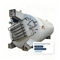 Réservoir de stockage cryogénique d'azote liquide d'occasion 30m³ à double paroi isolé sous vide avec garantie, installation et vente clé en main