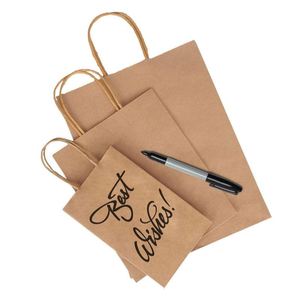 Bolsas de Papel Kraft Resistentes al Agua y Aceite al por Mayor, Ecológicas, Duraderas, con Logotipo Personalizado, para Comida para Llevar, Impresión Offset para Restaurantes - Product Image 4