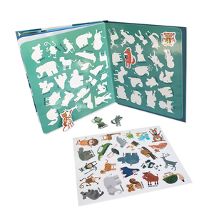 Giáo Dục Sớm Giác Ngộ Ma Thuật Thạch Yên Tĩnh Dán Cuốn Sách Trẻ Em Bé Câu Đố Từ Sticker Cuốn Sách - Product Image 6