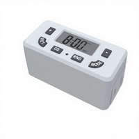 Minuteur numérique 24h/24 (2 pièces) avec affichage LCD, programmation marche/arrêt, prise unique, 15A, en ABS