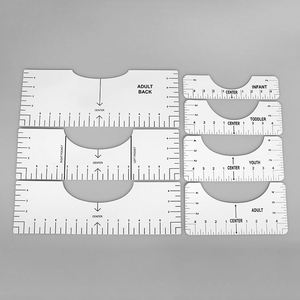 Nuevo: Herramienta de Alineación de Cuellos Redondos y en V para Camisetas, Regla de PVC para Ropa - Product Image 5