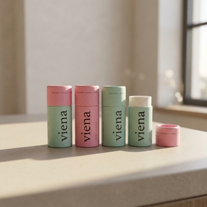 Contenitore personalizzato biodegradabile per balsamo per labbra Eco Friendly deodorante Stick imballaggio cartone vuoto Push Up cilindro tubo di carta - Product Image 3