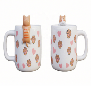 2025 mới gốm cốc cà phê với cà rốt phim hoạt hình màu xanh lá cây sen lá Cơ Sở Hình trà cốc ăn sáng cho kỳ nghỉ quà tặng sinh nhật - Product Image 6