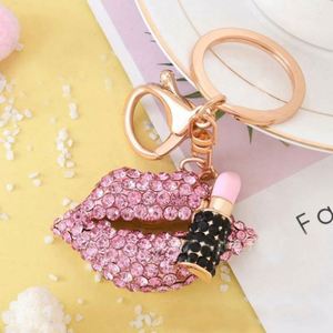 Porte-clés brillant pour gloss à lèvres, breloque féminine avec strass, pour rouge à lèvres – Grande Vente - Product Image 2