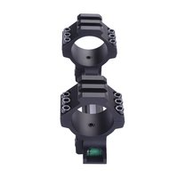 Support de lunette monobloc 25,4 mm/30 mm avec serre-tube de niveau et base de montage à queue d'aronde étroite 11 mm