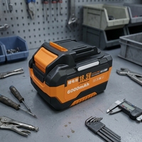 Batterie rechargeable 20V 4.0Ah 18650 de la série Value, compatible avec les outils électriques sans fil MAK
