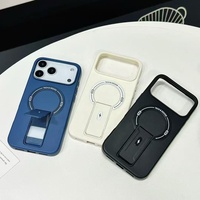 Etuis pour iPhone Air 17 Pro Max Luxe Anti-Drop Stand Case TPU Phone Grip Chargement sans fil Skin-Friendly Mobile Phone Cover