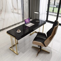 Nouvel ensemble de meubles de bureau à domicile de luxe au design italien bureau Mobilier de table de bureau à domicile moderne
