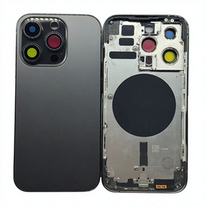 เคสโทรศัพท์สำหรับ iPhone 16 Pro Max 15 Plus 14 แบบ 2-in-1 แยกส่วน กระจกหลังแบบรูใหญ่ พร้อมถาดใส่ซิมและชิ้นส่วนปุ่มด้านข้าง - Product Image 4
