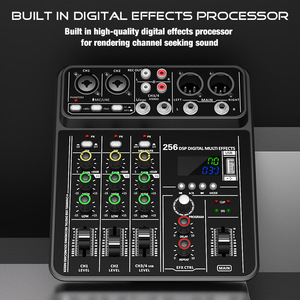 SONO RX4 Mixeur audio numérique professionnel <span class=keywords><strong>4</strong></span> canaux avec 256 effets DSP pour PC, téléphone portable, microphone, diffusion en direct - Product Image 4