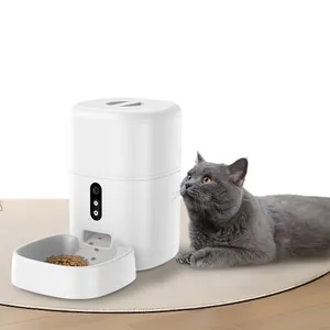 Pet Feeder Automatic Smart Pet Feeder 6 button Time&Meal with LED Screen Customized Feeder for Dogs Cats
