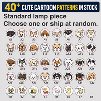 Projecteur de lumière Gobo pour animaux de compagnie |   Collier pour chien avec lampe de projection de motifs de dessins animés |   Lampe de marche rétro-réfléchissante pour la nuit |   Approvisionnement en gros
