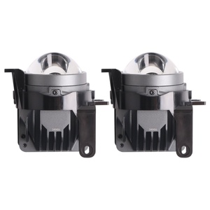 Feux avant LED Sanvi super lumineux 3 couleurs 3000K+6000K avec lentille antibrouillard, phare antibrouillard, faisceau bas et haut - Blanc Jaune - Product Image 2