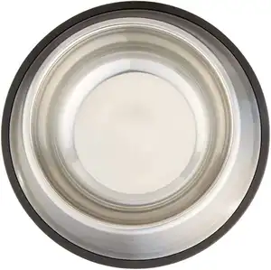 Basics Stainless Steel Pet Dog Water And Food Bowl